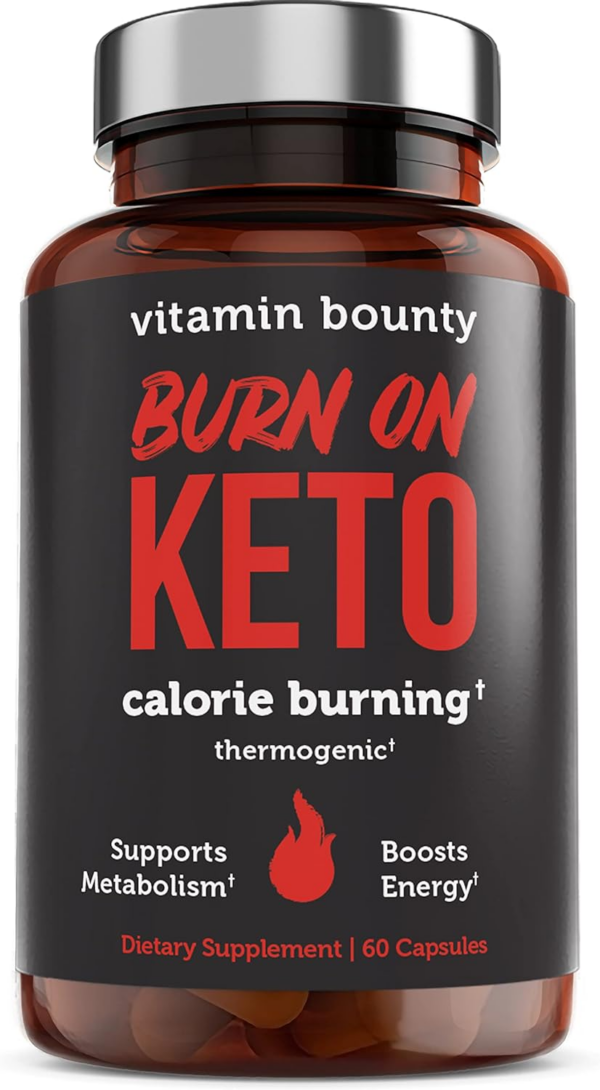 Keto Multivitamin - Keto Vitamins, Keto Multivitamin Women and Men, Electrolytes with Vitamin C, Magnesium, Collagen, Potassium, MCT, Energy Support (Burn On Keto) 60 caps - 2 Bottles