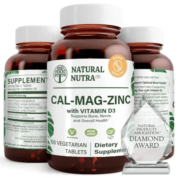Natural Nutra Calcium Magnesium Zinc Supplement
